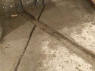 水、电管开槽施作
