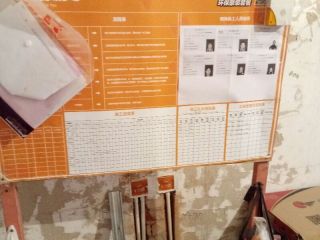 水、电管开槽施作