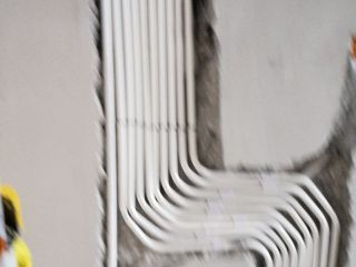 水、电管开槽施作