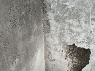 水、电管开槽施作