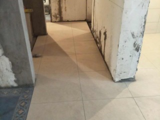 地砖铺贴及地面找平施作