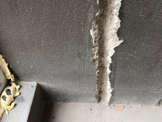 水、电管开槽施作