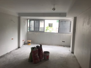 地砖铺贴及地面找平施作