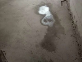 水、电管开槽施作