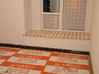 地砖铺贴及地面找平施作