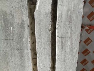 水、电管开槽施作