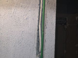 水、电管开槽施作