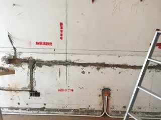 强、弱电布管，穿线施作