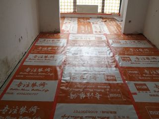 地砖铺贴及地面找平施作