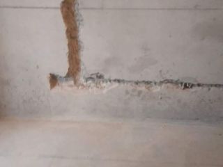 水、电管开槽施工