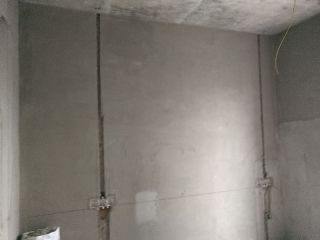 水、电管开槽施作