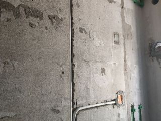 水、电管开槽施工