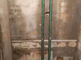 水、电管开槽施作