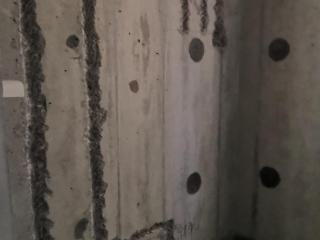 水、电管开槽施作