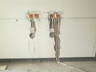 水电线管开槽施工