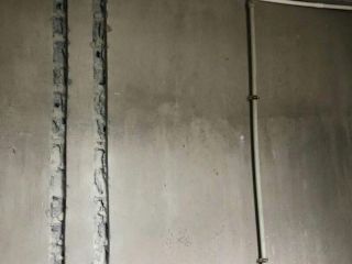 水、电管开槽施工