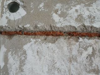 水、电管开槽施工