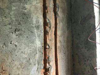 水电线管开槽施工