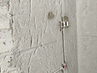 水、电管开槽施作