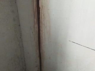 水、电管开槽施作