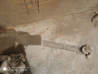 水、电管开槽施作