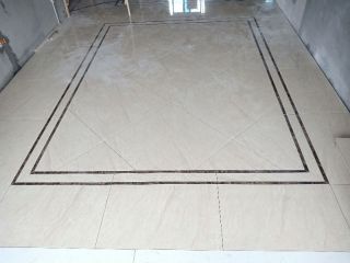 地砖铺贴及地面找平施作