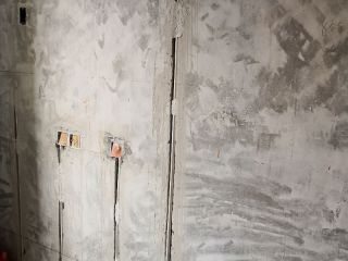 水、电管开槽施作