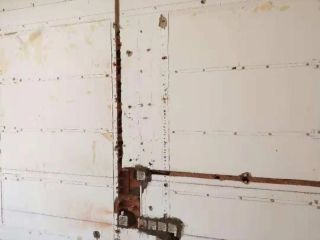 水、电管开槽施作
