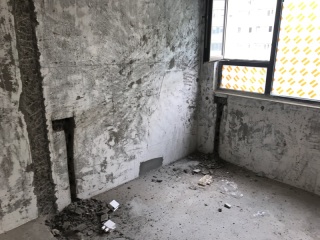 水、电管开槽施工
