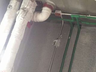 水、电管开槽施作