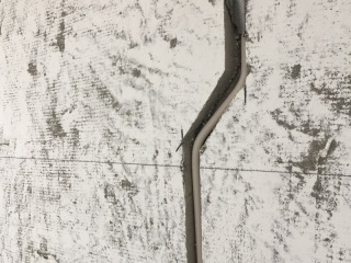 水、电管开槽施作