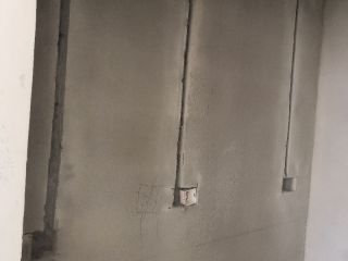 水、电管开槽施作