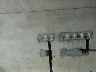 水电线管开槽施工