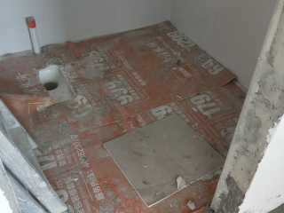 地砖铺贴及地面找平施作