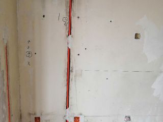 强、弱电布管，穿线施作