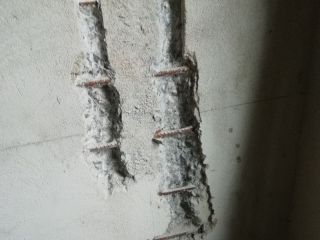 水、电管开槽施工