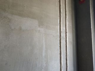 水、电管开槽施作