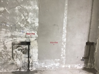水、电管开槽施工
